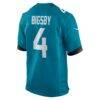 Tank Bigsby Jacksonville Jaguars Nike Game Jersey - Teal - Detail View
