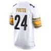 Joey Porter Jr. Pittsburgh Steelers Nike Away Game Jersey - White - Detail View