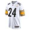 Joey Porter Jr. Pittsburgh Steelers Nike Away Game Jersey - White - Side View