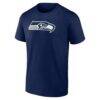 Seattle Seahawks Logo Athletic Primary Logo T-Shirt - - Side View
