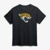 Jacksonville Jaguars Logo Athletic Primary Logo T-Shirt - Black - Front View