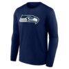 Seattle Seahawks Logo Athletic Primary Logo Long Sleeve T-Shirt - - Detail View