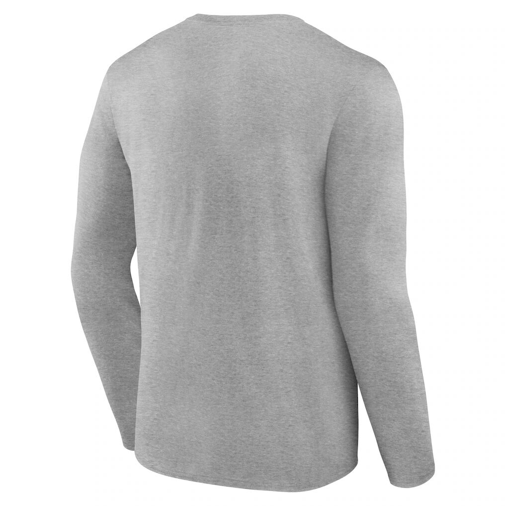 Los Angeles Chargers Logo Athletic Primary Logo Long Sleeve T-Shirt - Heather Gray