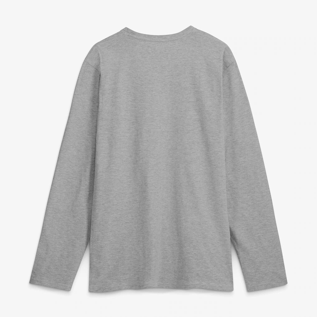 Los Angeles Chargers Logo Athletic Primary Logo Long Sleeve T-Shirt - Heather Gray