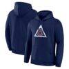 Colorado Avalanche Fashion7 Primary Fleece Pullover Hoodie - Navy - Front View