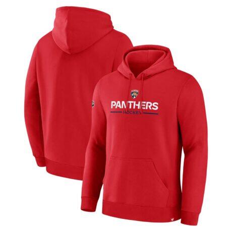 Florida Panthers Fashion7 Primary Fleece Pullover Hoodie - Red - Front View
