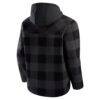Kansas City Royals Fashion7 Oversized Polar Fleece Quarter-Zip Hoodie - Black - Detail View