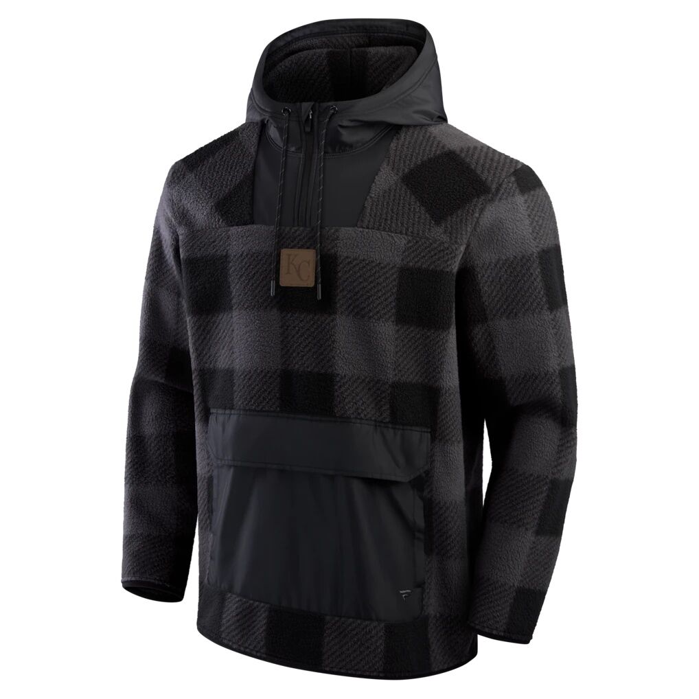 Kansas City Royals Fashion7 Oversized Polar Fleece Quarter-Zip Hoodie