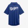 Los Angeles Dodgers Nike Arched Wordmark Tri-Blend Hooded T-Shirt - - Alt1