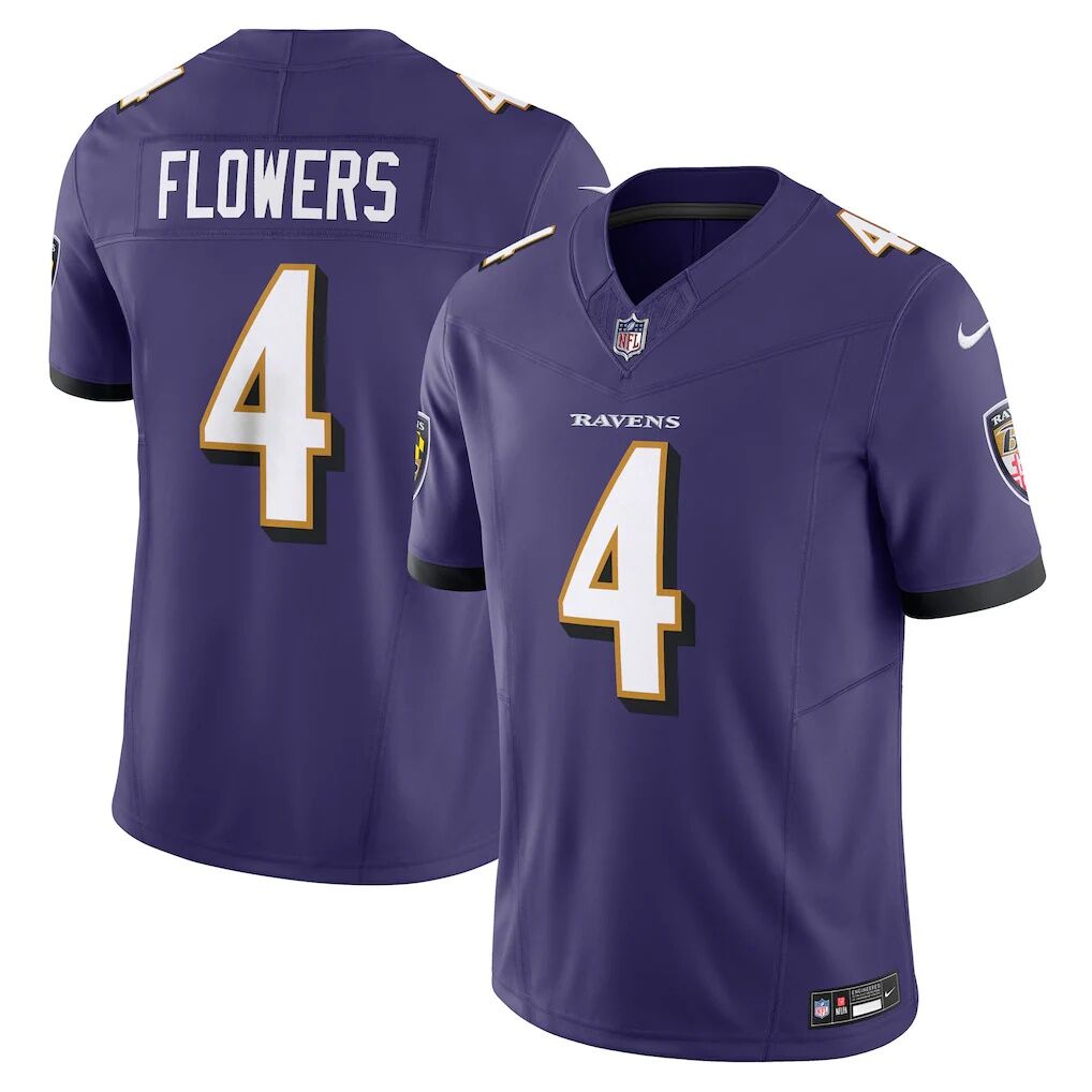 Zay Flowers Baltimore Ravens Nike Vapor F.U.S.E. Limited Jersey