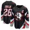 Rasmus Dahlin Buffalo Sabres Fashion7 Alternate Captain Patch Breakaway Jersey - Black - Front View