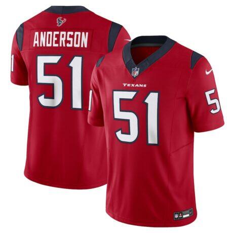 Will Anderson Jr. Houston Texans Nike Vapor F.U.S.E. Limited Jersey - Red - Front View
