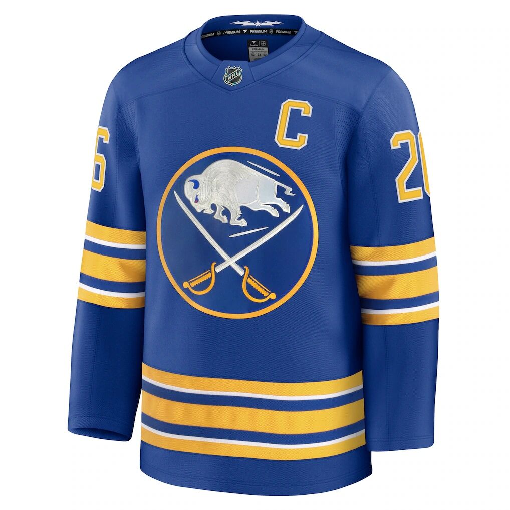 Rasmus Dahlin Buffalo Sabres Fashion7 Premium Jersey with Captain's Patch - Royal