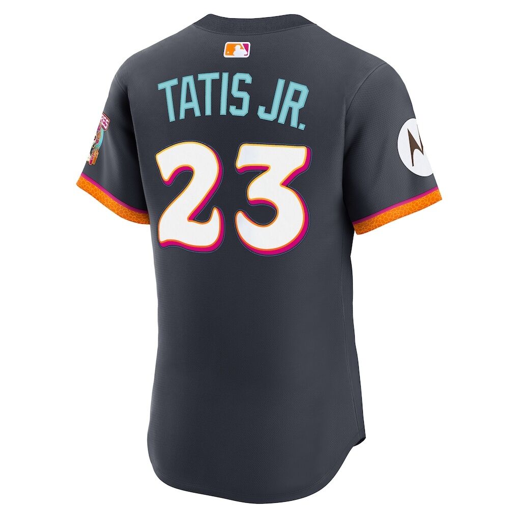 Fernando Tatis Jr. San Diego Padres Nike 2026 City Connect Authentic Sponsor Patch Jersey - Obsidian