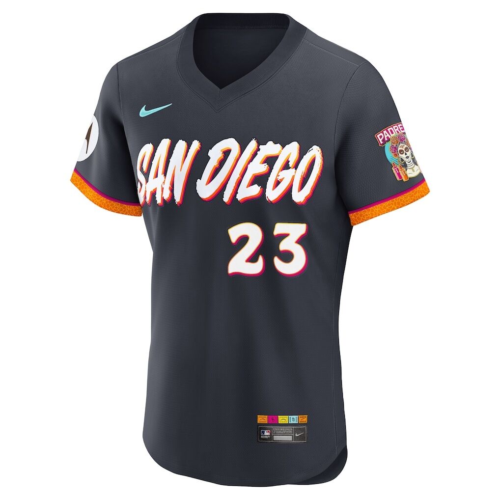 Fernando Tatis Jr. San Diego Padres Nike 2026 City Connect Authentic Sponsor Patch Jersey - Obsidian