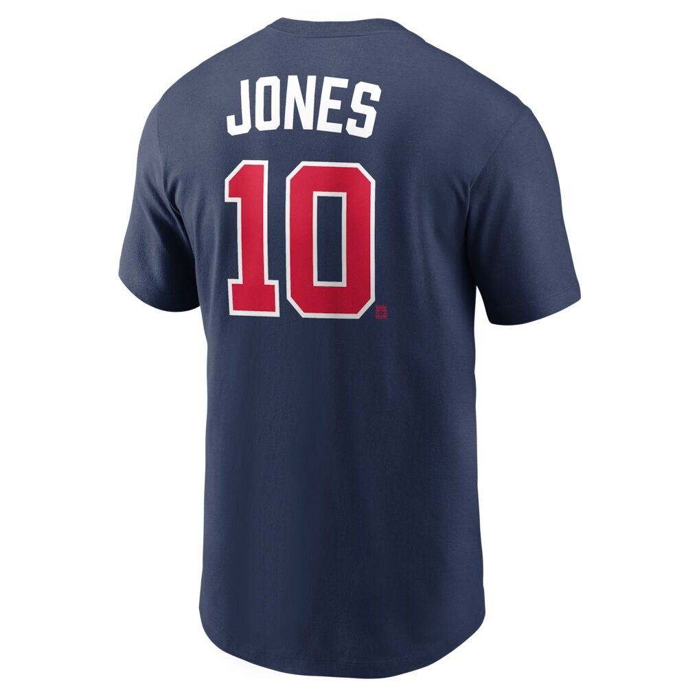 Chipper Jones Atlanta Braves Nike Cooperstown Collection Name & Number T-Shirt