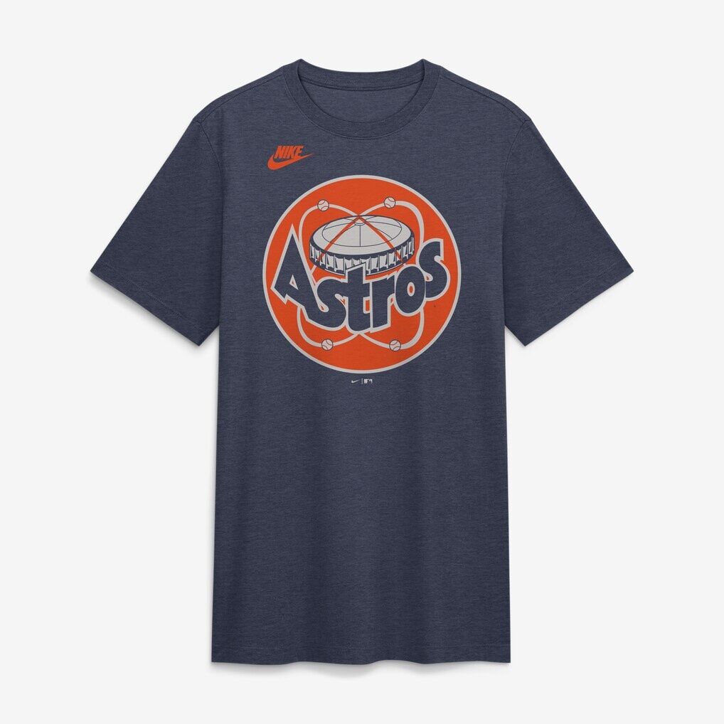 Houston Astros Nike Cooperstown Logo Tri-Blend T-Shirt – Heather Navy