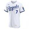 Bobby Witt Jr. Kansas City Royals Nike Authentic Jersey - White - Side View