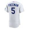 Freddie Freeman Los Angeles Dodgers Nike Home Authentic Jersey - White - Detail View