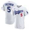 Freddie Freeman Los Angeles Dodgers Nike Home Authentic Jersey - White - Front View
