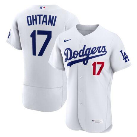 Shohei Ohtani Los Angeles Dodgers Nike Home Authentic Jersey - White - Front View
