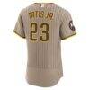 Fernando Tatis Jr. San Diego Padres Nike Alternate Authentic Sponsor Patch Jersey - Sand - Detail View