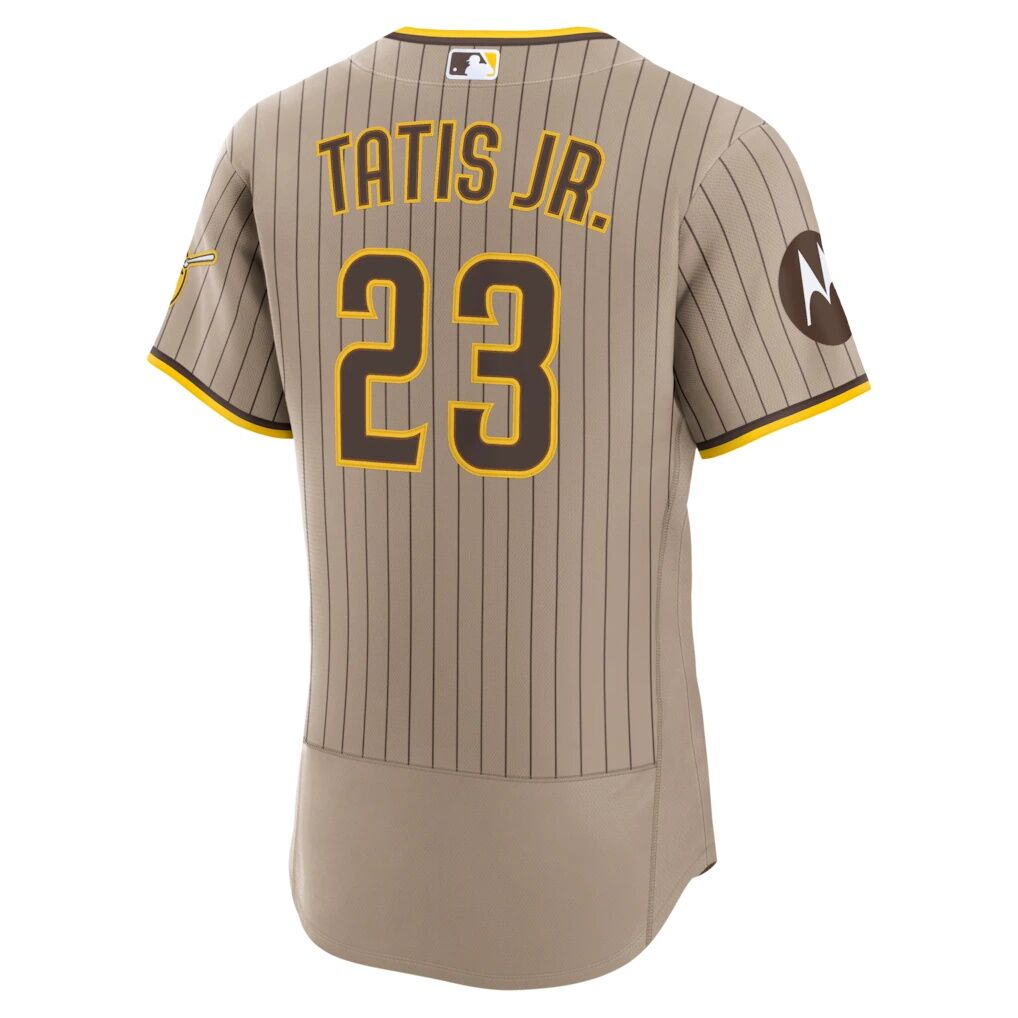 Fernando Tatis Jr. San Diego Padres Nike Alternate Authentic Sponsor Patch Jersey - Sand