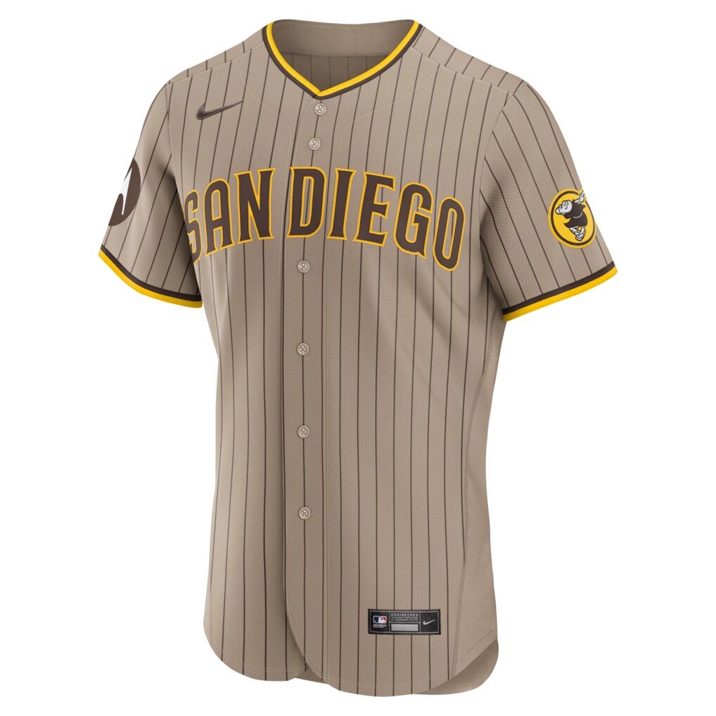 Fernando Tatis Jr. San Diego Padres Nike Alternate Authentic Sponsor Patch Jersey - Sand