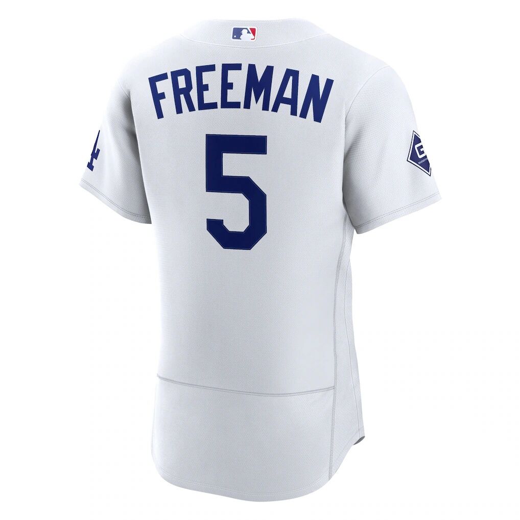 Freddie Freeman Los Angeles Dodgers Nike Home Authentic Sponsor Patch Jersey