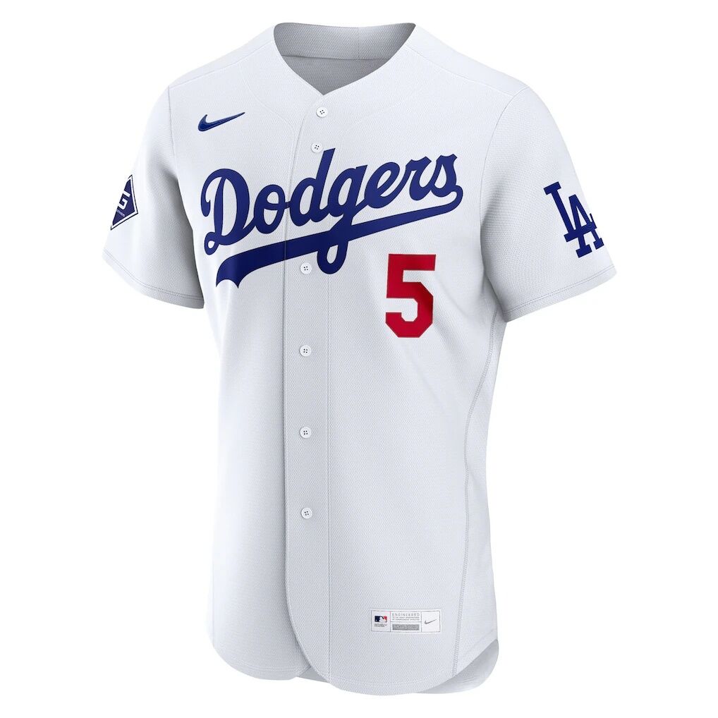 Freddie Freeman Los Angeles Dodgers Nike Home Authentic Sponsor Patch Jersey