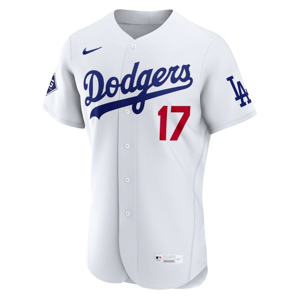 Shohei Ohtani Los Angeles Dodgers Nike Home Authentic Sponsor Patch Jersey