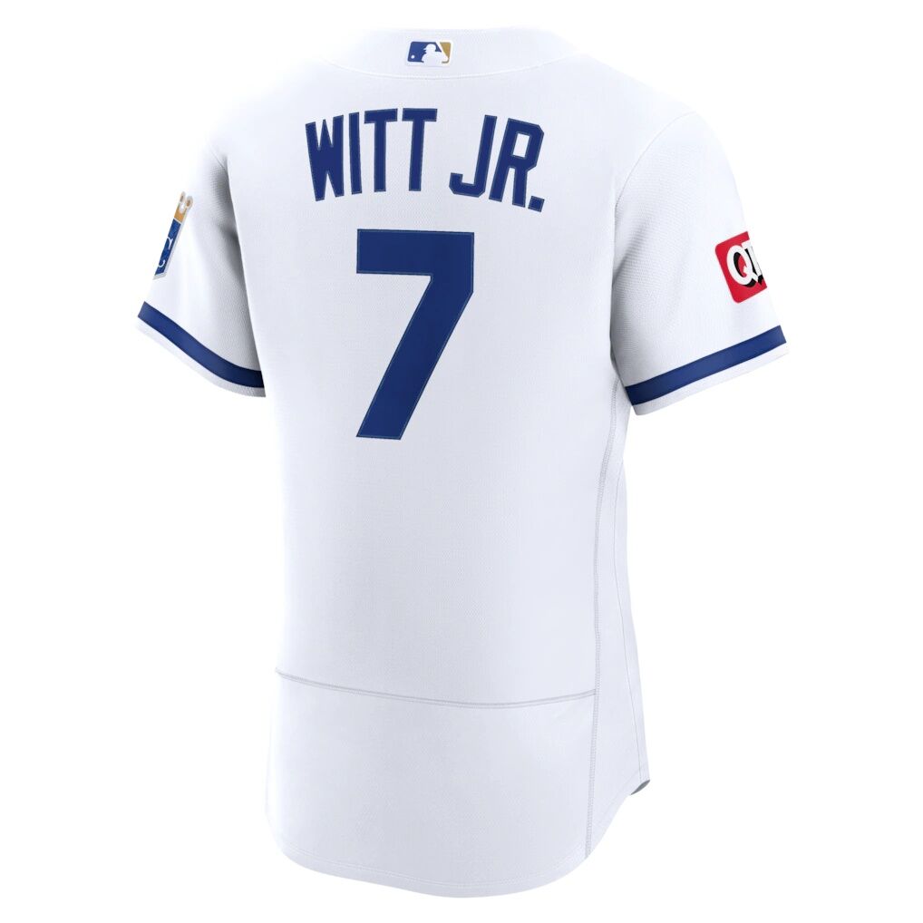 Bobby Witt Jr. Kansas City Royals Nike Home Authentic Sponsor Patch Jersey