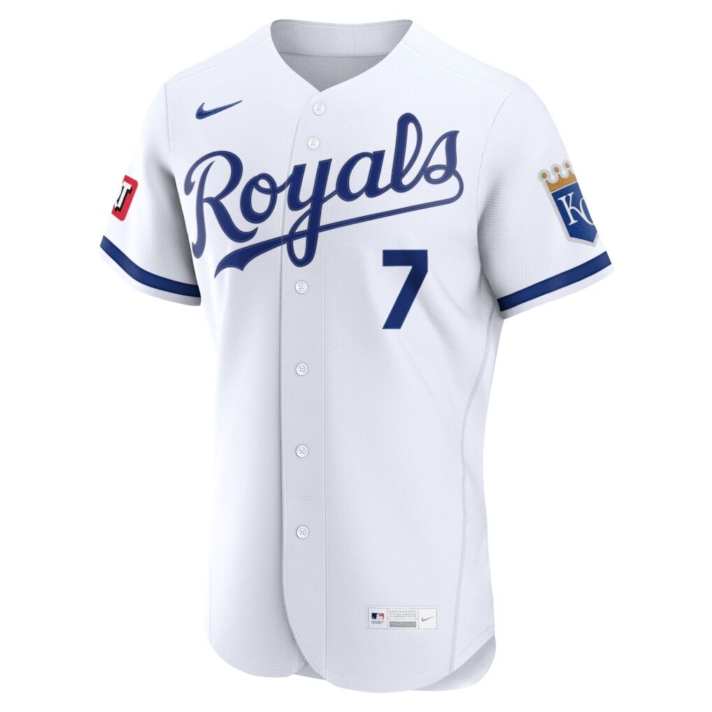 Bobby Witt Jr. Kansas City Royals Nike Home Authentic Sponsor Patch Jersey