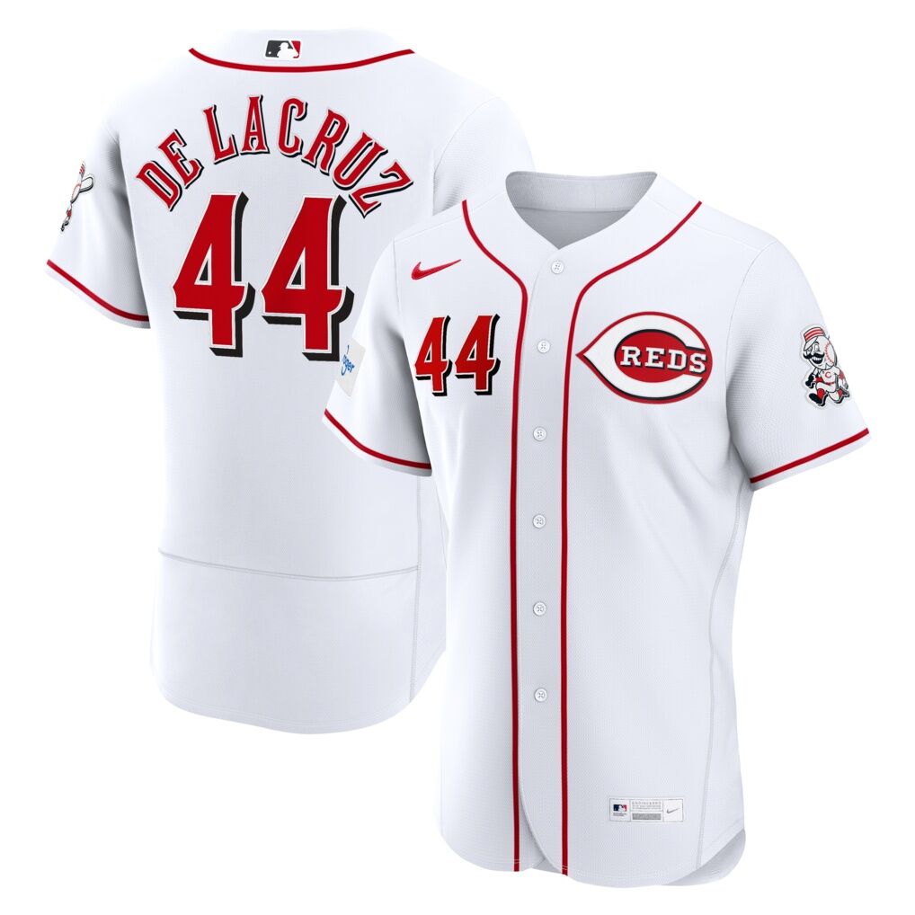 Elly De La Cruz Cincinnati Reds Nike Home Authentic Sponsor Patch Jersey