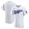 Los Angeles Dodgers Nike Home Authentic Jersey - White - Front View