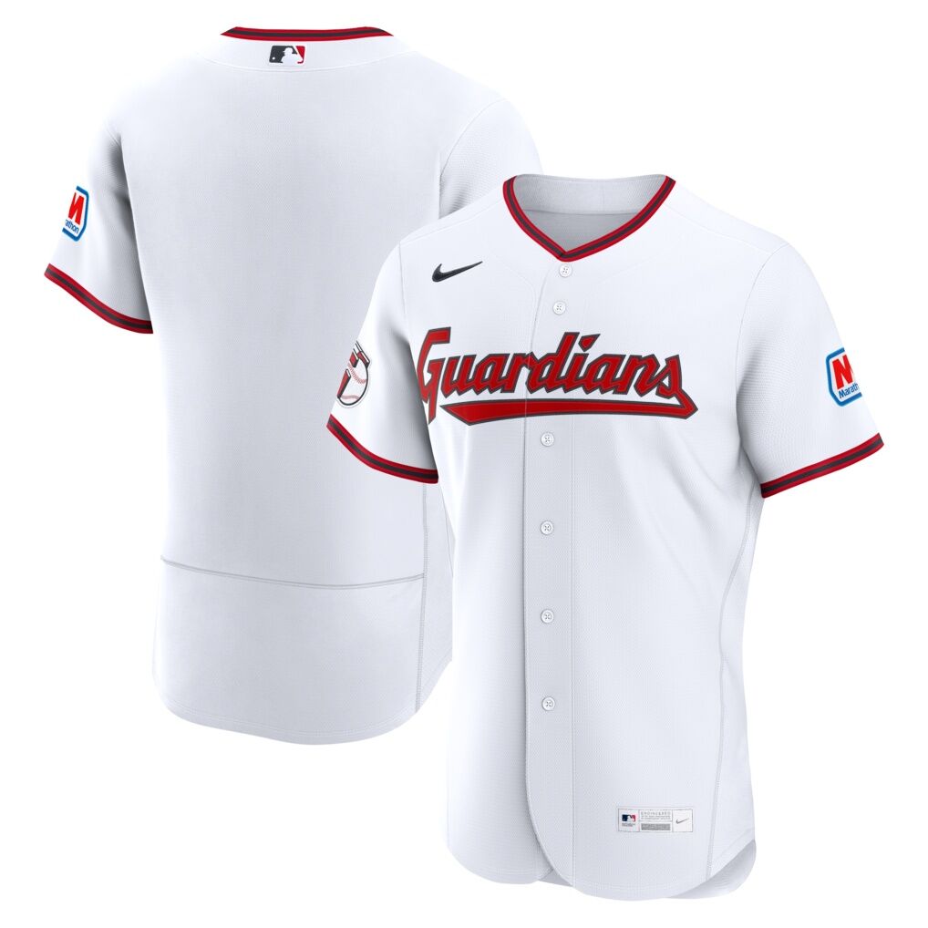 Cleveland Guardians Nike Home Sponsor Patch Authentic Jersey