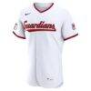 Cleveland Guardians Nike Home Sponsor Patch Authentic Jersey - White - Side View