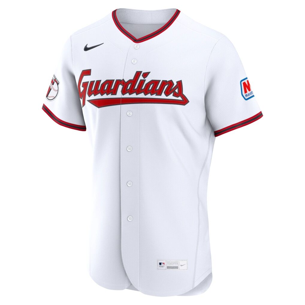 Cleveland Guardians Nike Home Sponsor Patch Authentic Jersey