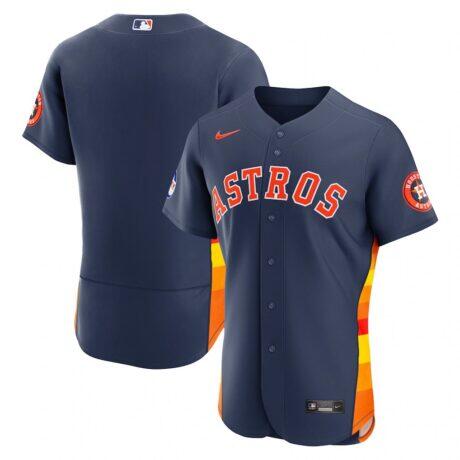 Houston Astros Nike Alternate 2 Authentic Jersey - Navy - Front View
