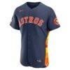 Houston Astros Nike Alternate 2 Authentic Jersey - Navy - Side View
