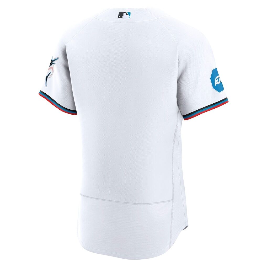 Miami Marlins Nike Home Sponsor Patch Authentic Jersey