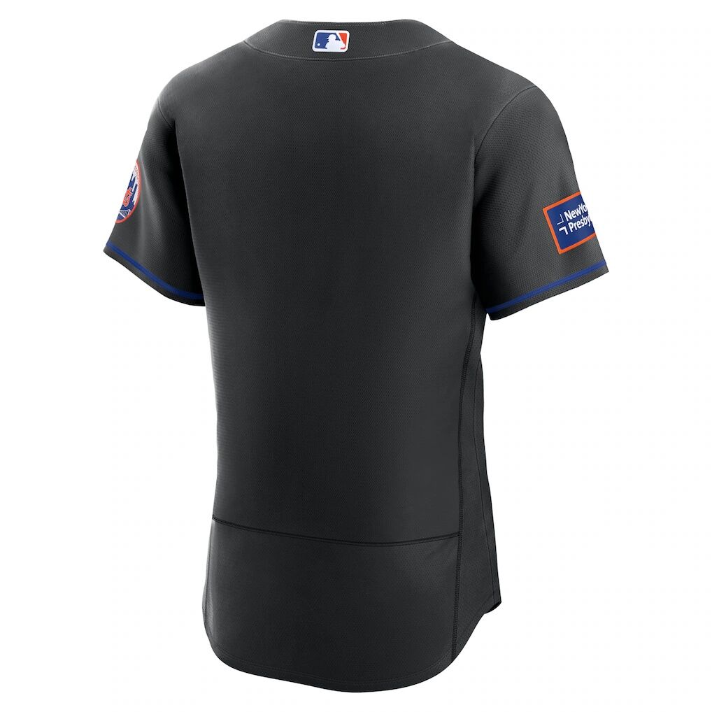 New York Mets Nike Alternate Sponsor Patch Authentic Jersey