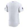 Los Angeles Dodgers Nike Home Sponsor Patch Authentic Jersey - White - Detail View