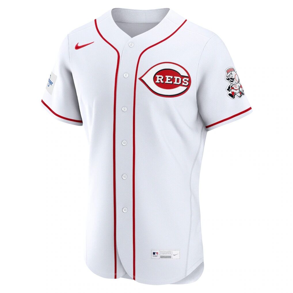 Cincinnati Reds Nike Home Sponsor Patch Authentic Jersey