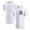 Detroit Tigers Nike Home Authentic Jersey - White - Front View