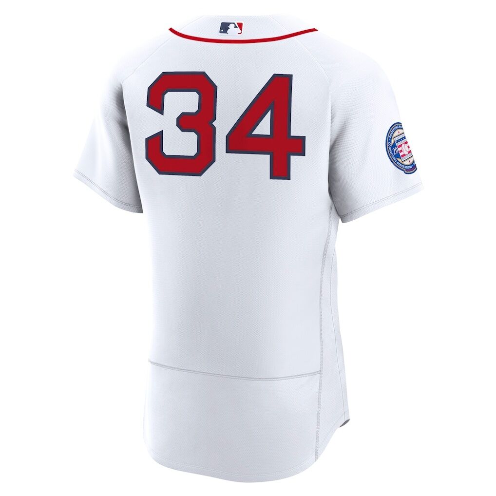 David Ortiz Boston Red Sox Nike Home Authentic Retired 2022 Hall of Fame Patch Jersey