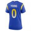 Byron Young Los Angeles Rams Nike Women's Home Game Jersey - - Detail View