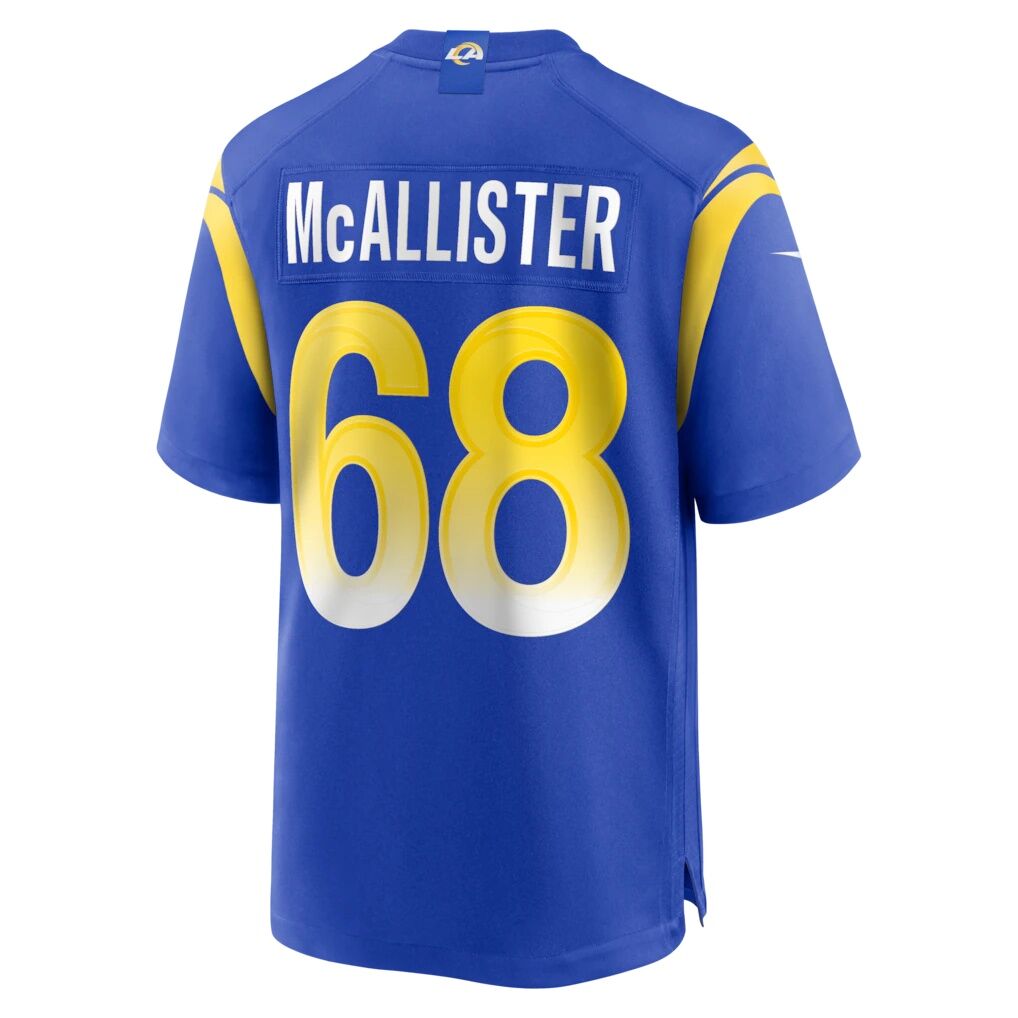 Mike McAllister Los Angeles Rams Nike Home Game Jersey - Royal