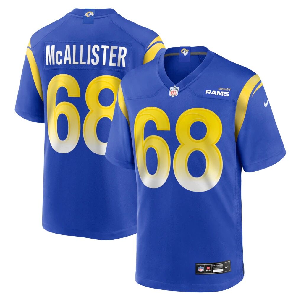 Mike McAllister Los Angeles Rams Nike Home Game Jersey - Royal