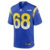 Mike McAllister Los Angeles Rams Nike Home Game Jersey - - Side View